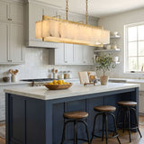 Hamptons Alabaster Rectangular Chandelier 39" 49"