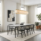 Hamptons Alabaster Rectangular Chandelier 39" 49"