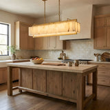 Hamptons Alabaster Rectangular Chandelier 39" 49"