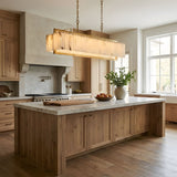 Hamptons Alabaster Rectangular Chandelier 39" 49"