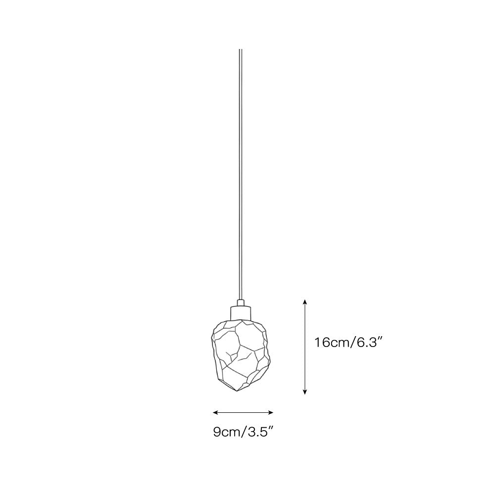 Solstice Nugget Alabaster Pendant Lamp