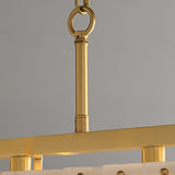 Hamptons Alabaster Rectangular Chandelier 39" 49"