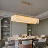 Hamptons Alabaster Rectangular Chandelier 39" 49"