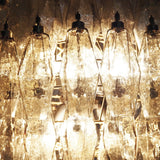 Spherical Murano-Style Poliedri Smoked Glass Chandelier