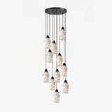 Spindle Alabaster Cluster Chandelier