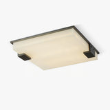 Square Alabaster Flush Mount