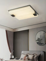 Square Alabaster Flush Mount
