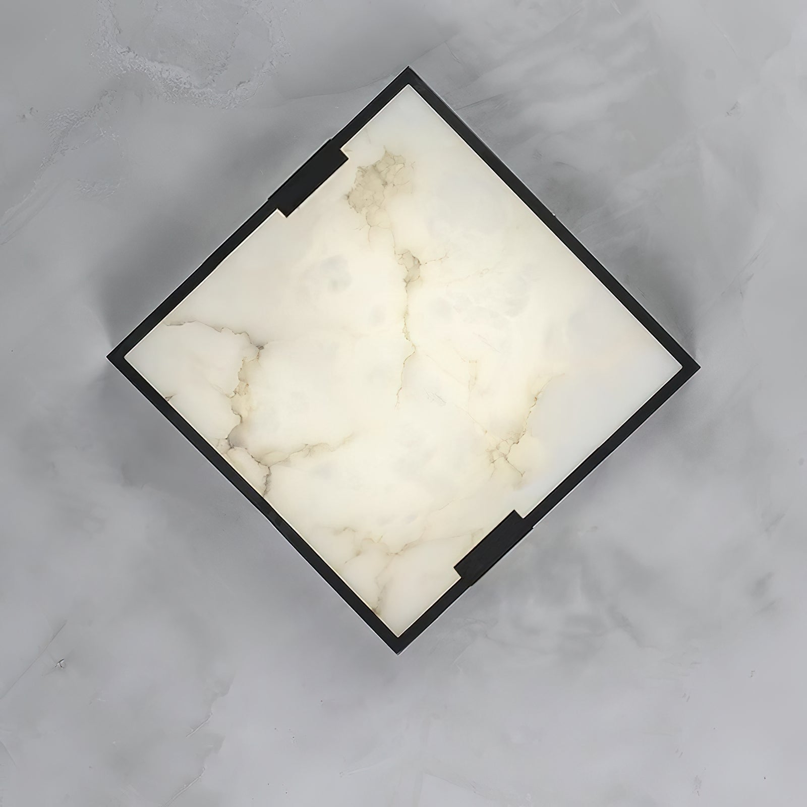 Square Alabaster Flush Mount