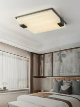 Square Alabaster Flush Mount