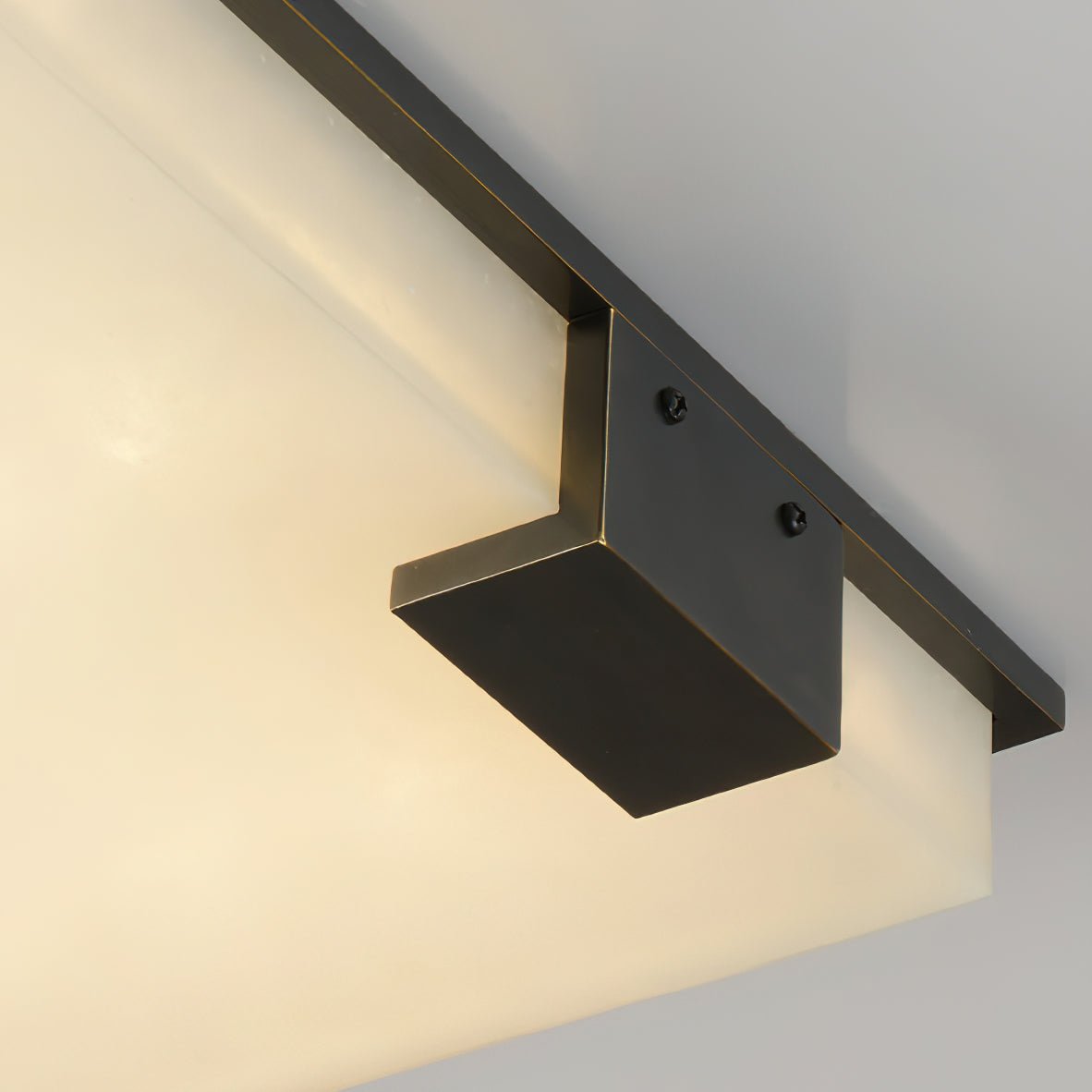 Square Alabaster Flush Mount