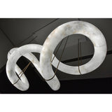 Streamlined Alabaster Pendant Lamp