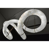 Streamlined Alabaster Pendant Lamp