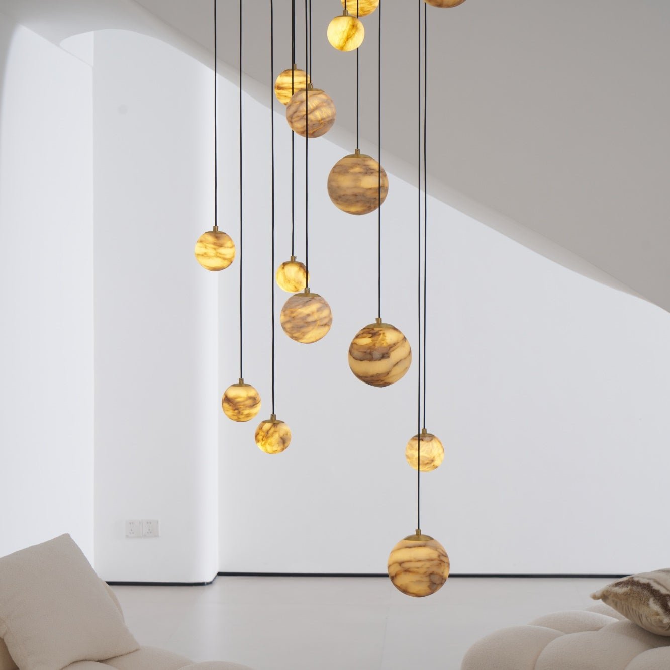 Sultana Alabaster Cluster Chandelier