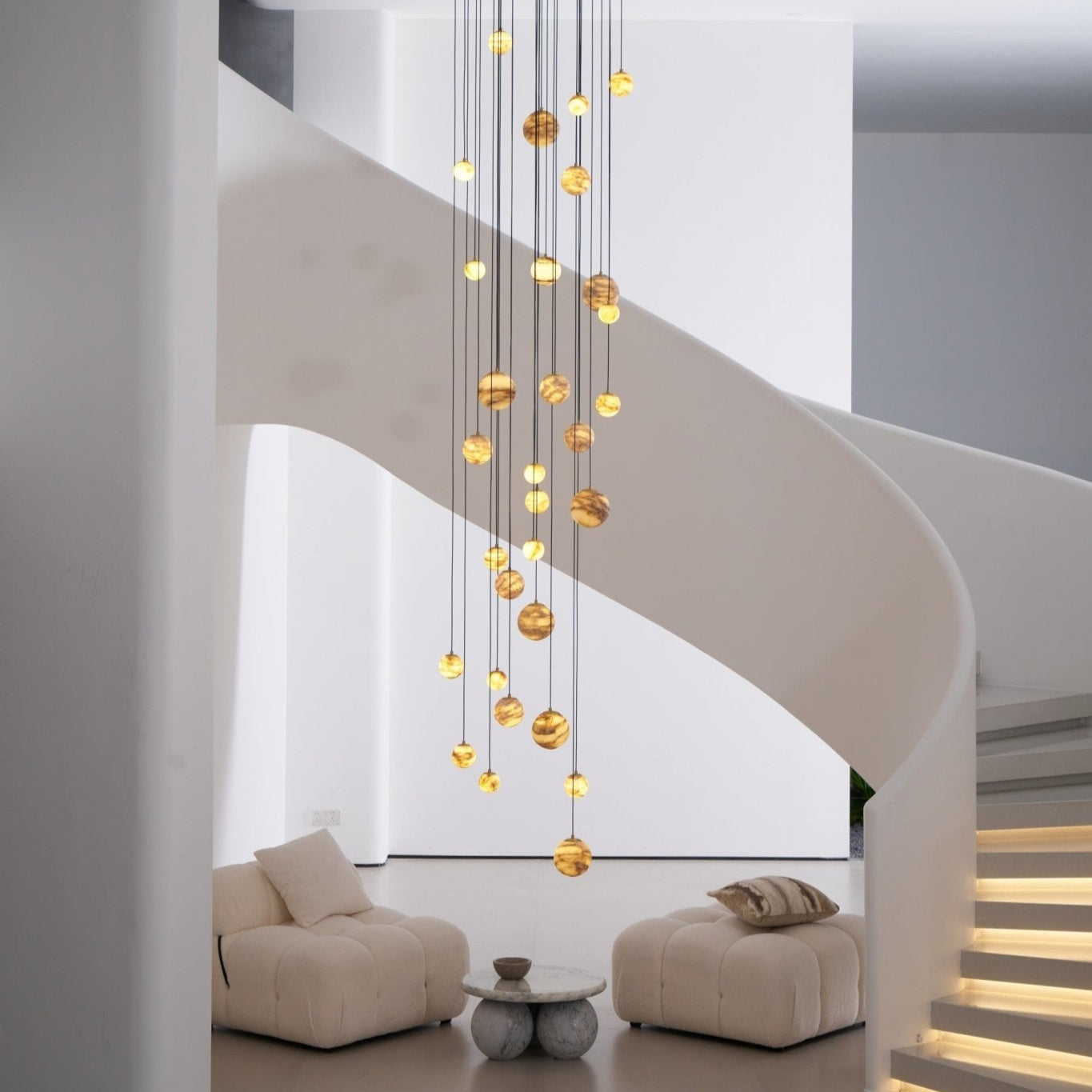 Sultana Alabaster Cluster Chandelier