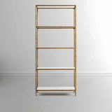 Hand Forged Metal White Marble Shelving