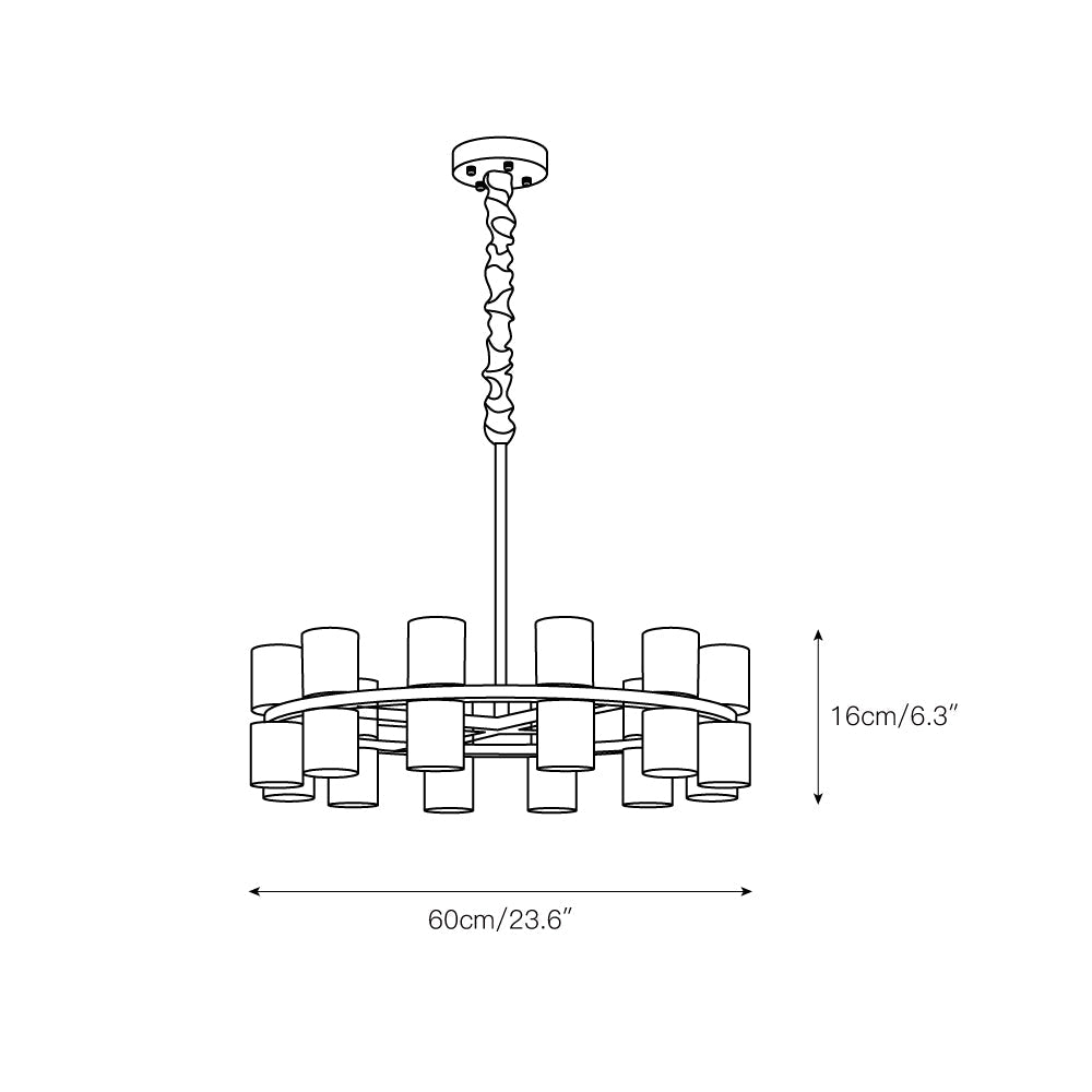 Tabitha Alabaster Chandelier