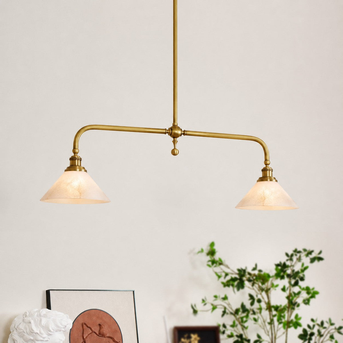 Thetford Alabaster Pendant Light