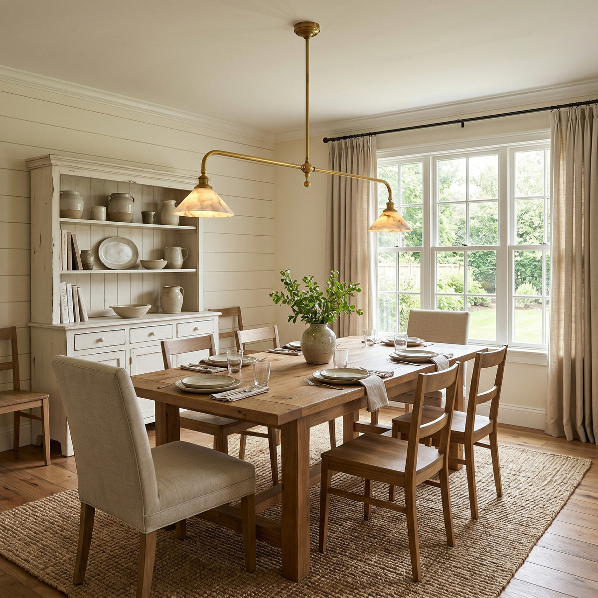 Thetford Alabaster Pendant Light