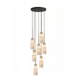 Tiered Alabaster Cluster Chandelier