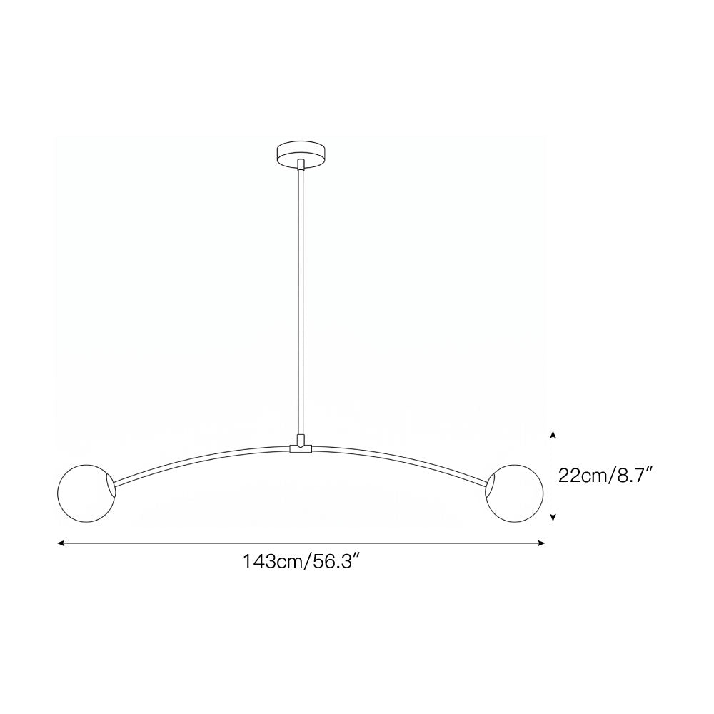 Traverse Alabaster Linear Chandelier
