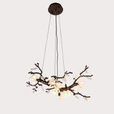 Selenite Crystal Blossom Branching Tree Chandelier