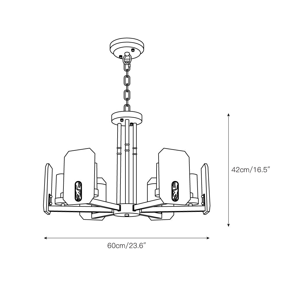 Upton Alabaster Chandelier