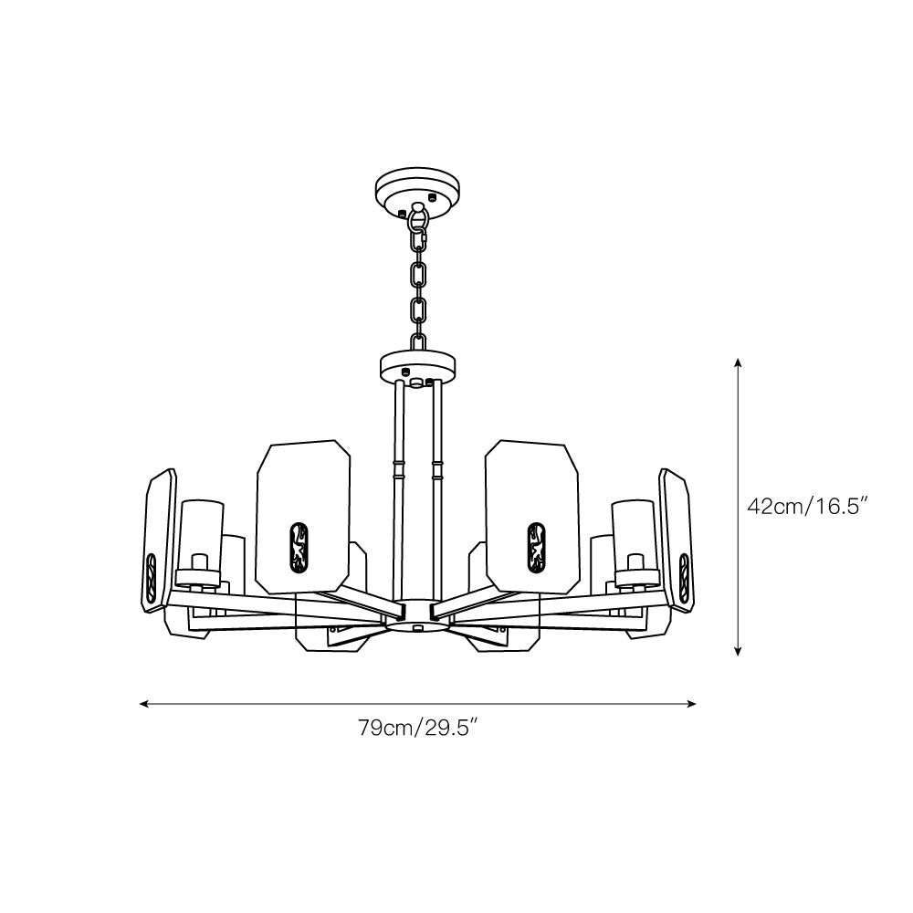 Upton Alabaster Chandelier