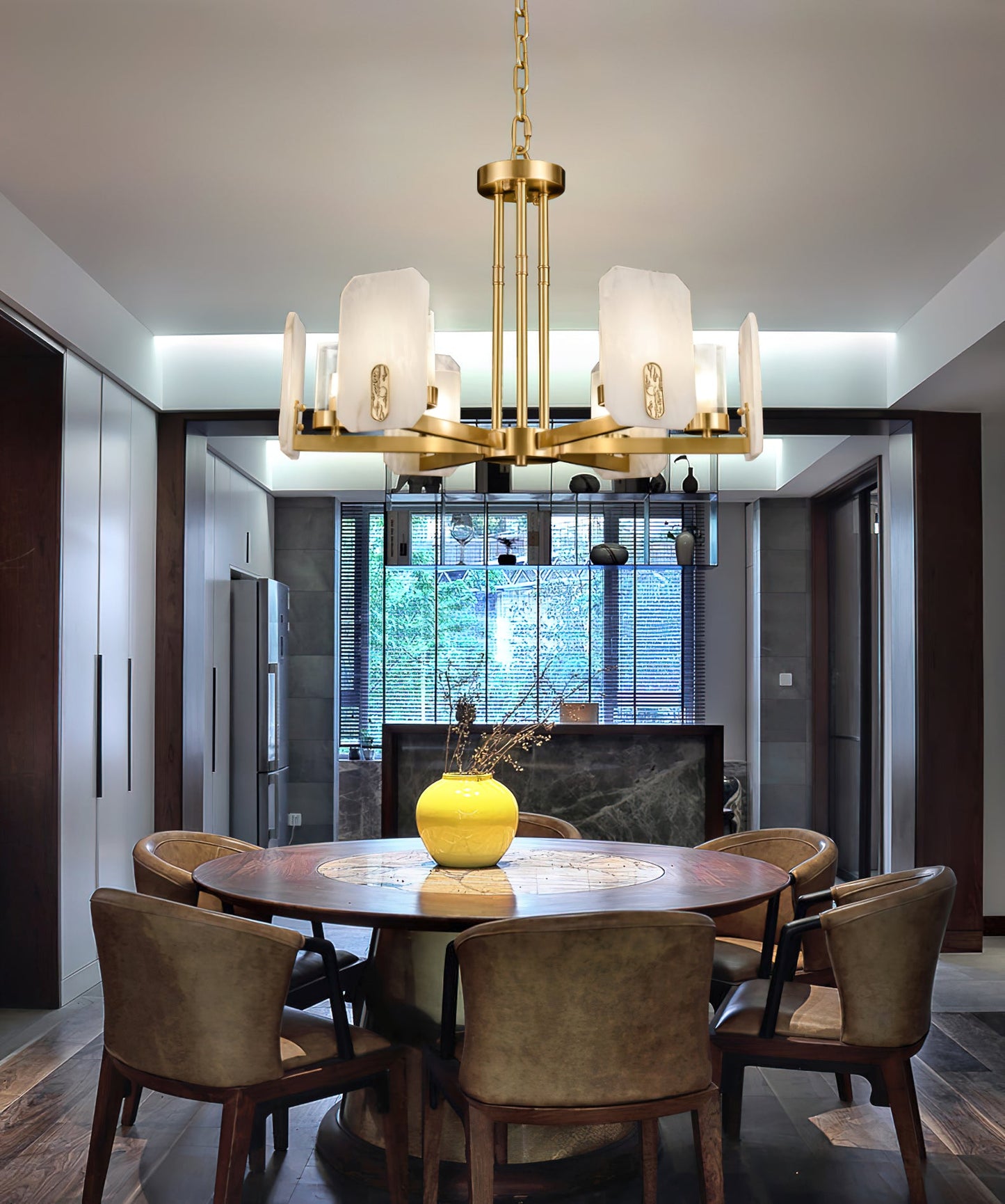Upton Alabaster Chandelier