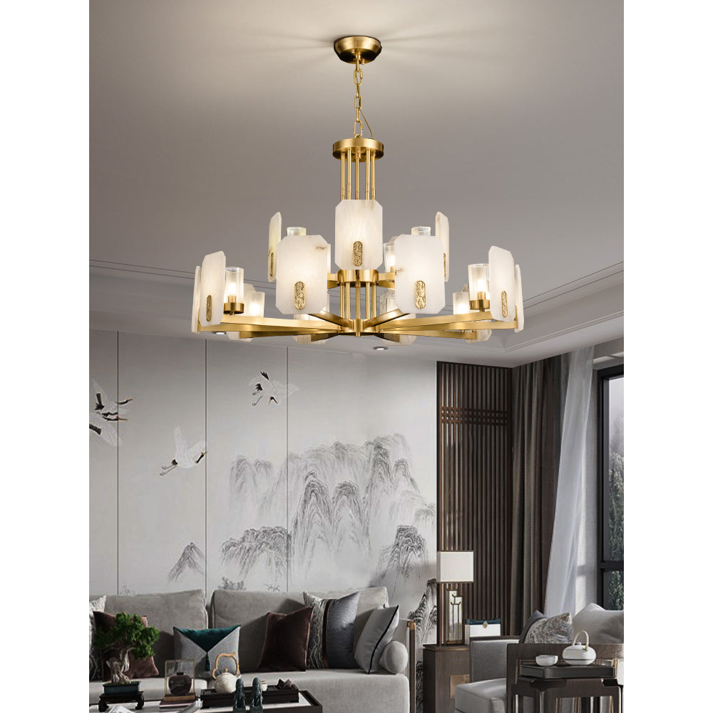Upton Alabaster Chandelier