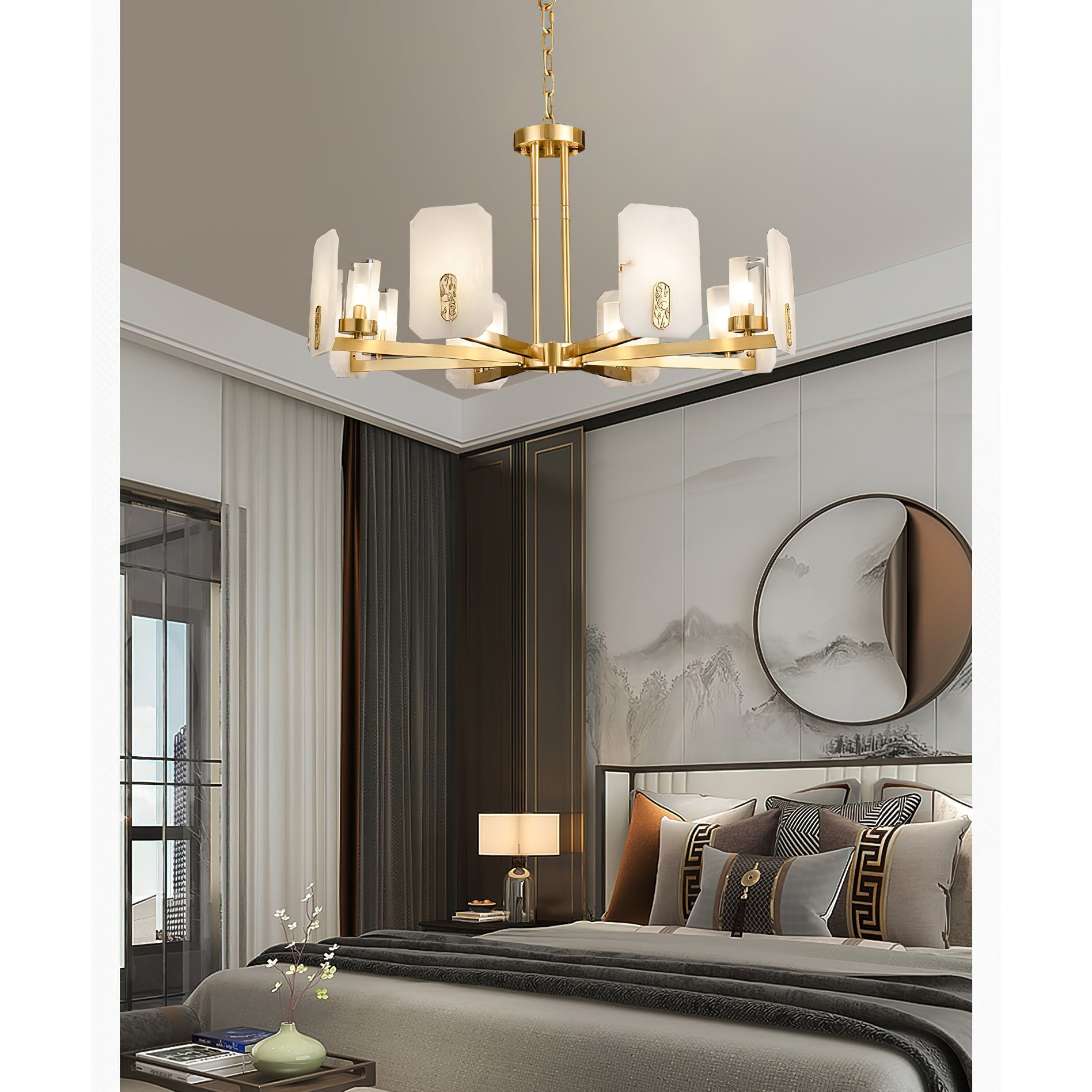 Upton Alabaster Chandelier