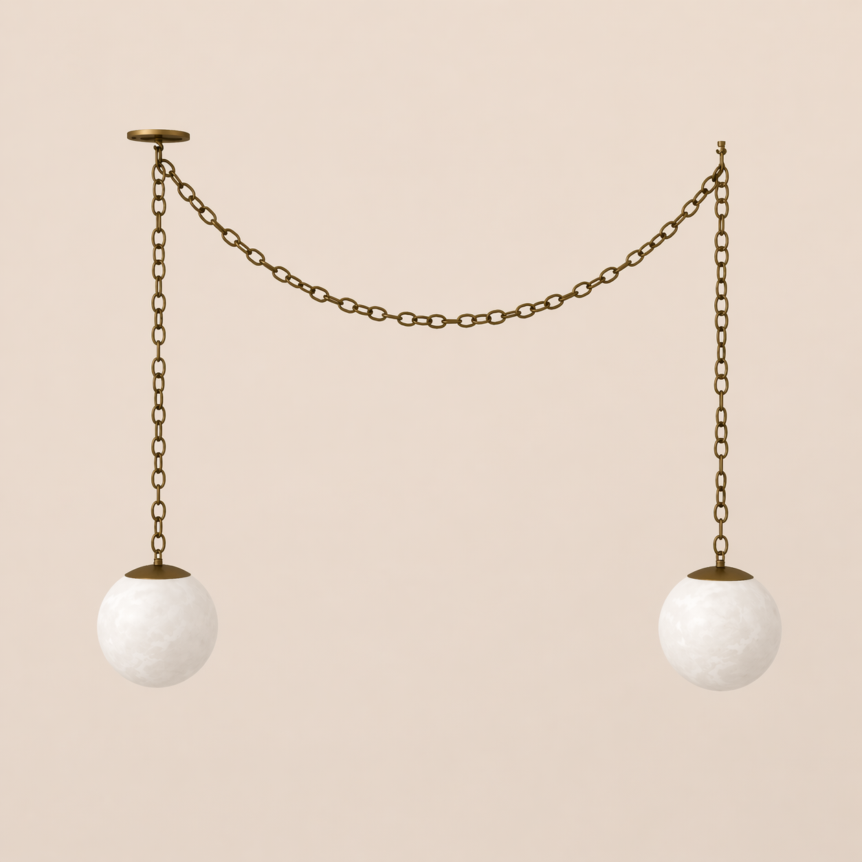 Valen Alabaster 2 Swag Pendant