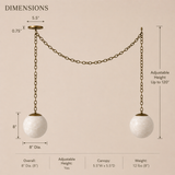Valen Alabaster 2 Swag Pendant