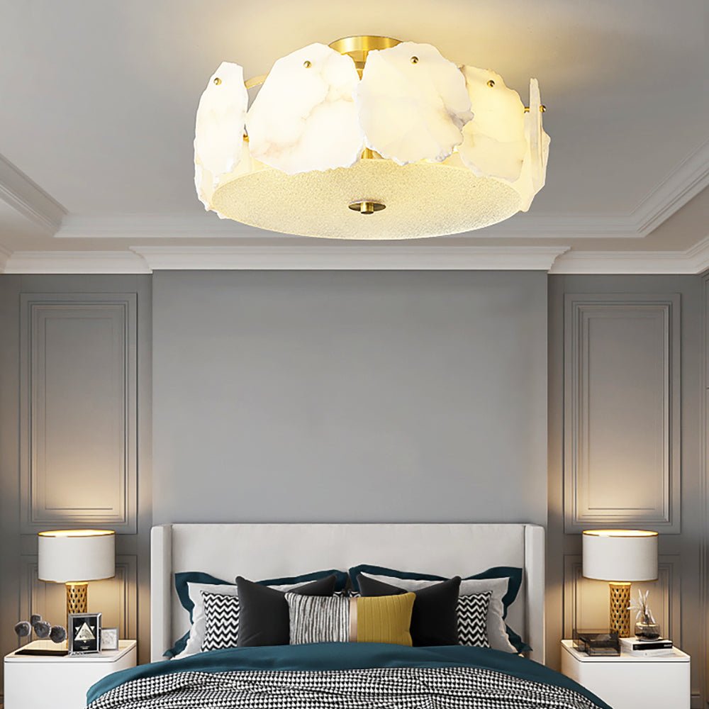 Valeria Alabaster Flush Mount