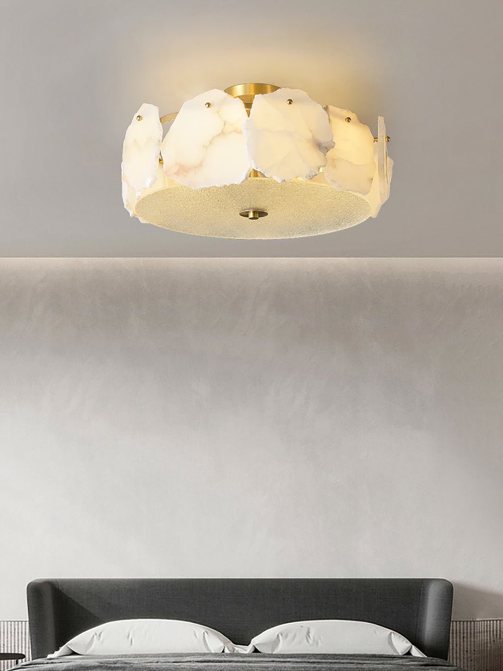 Valeria Alabaster Flush Mount