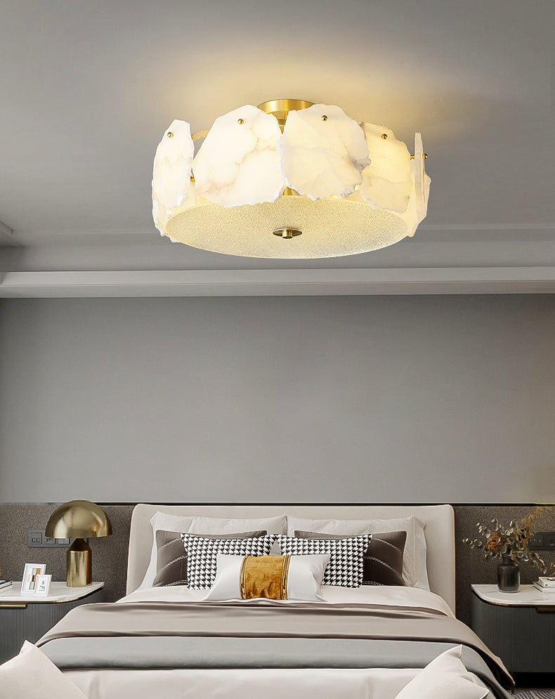 Valeria Alabaster Flush Mount