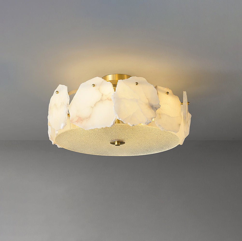 Valeria Alabaster Flush Mount