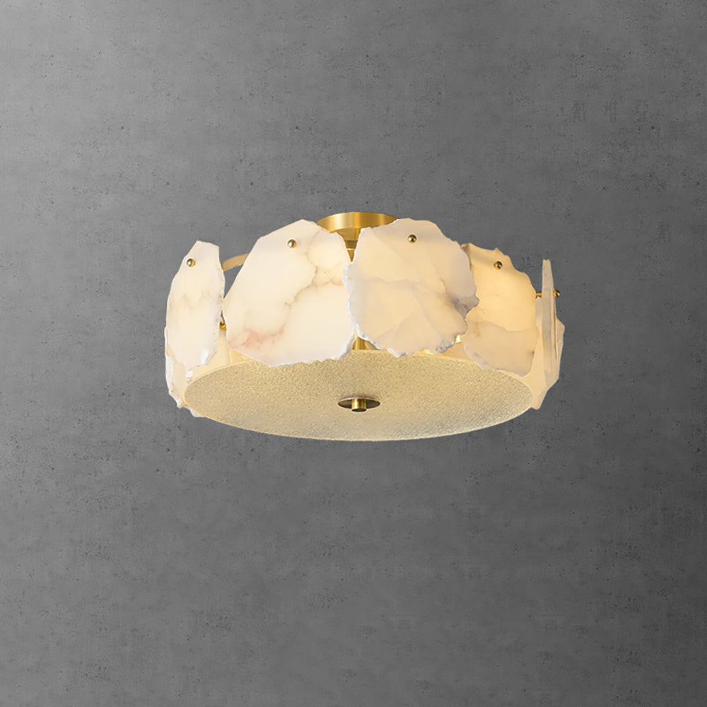 Valeria Alabaster Flush Mount