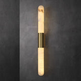Velin Alabaster Tube Wall Sconce