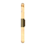 Velin Alabaster Tube Wall Sconce