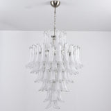 White Cloud Glass Petals Chandelier 31.5" D