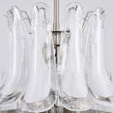 White Cloud Glass Petals Chandelier 31.5" D