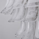 White Cloud Glass Petals Chandelier 31.5" D