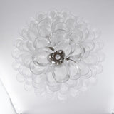 White Cloud Glass Petals Chandelier 31.5" D