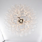White Cloud Glass Petals Chandelier 31.5" D