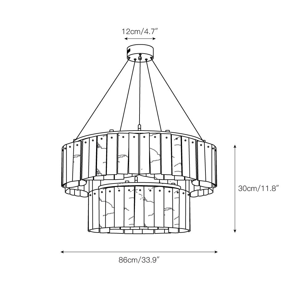 Willamette Alabaster Chandelier
