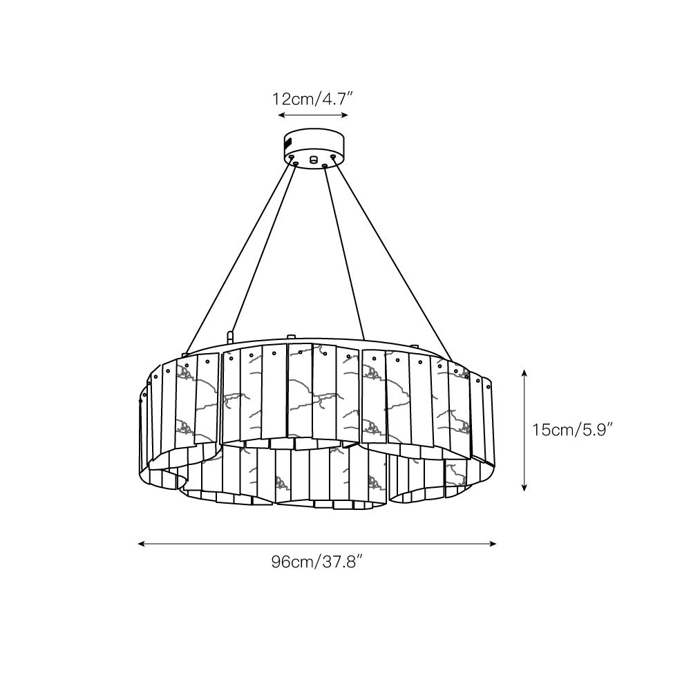 Willamette Alabaster Chandelier