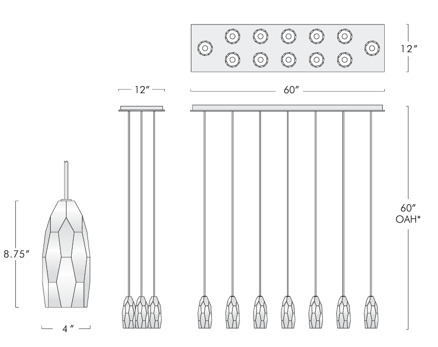 Chapt Linear Chandelier
