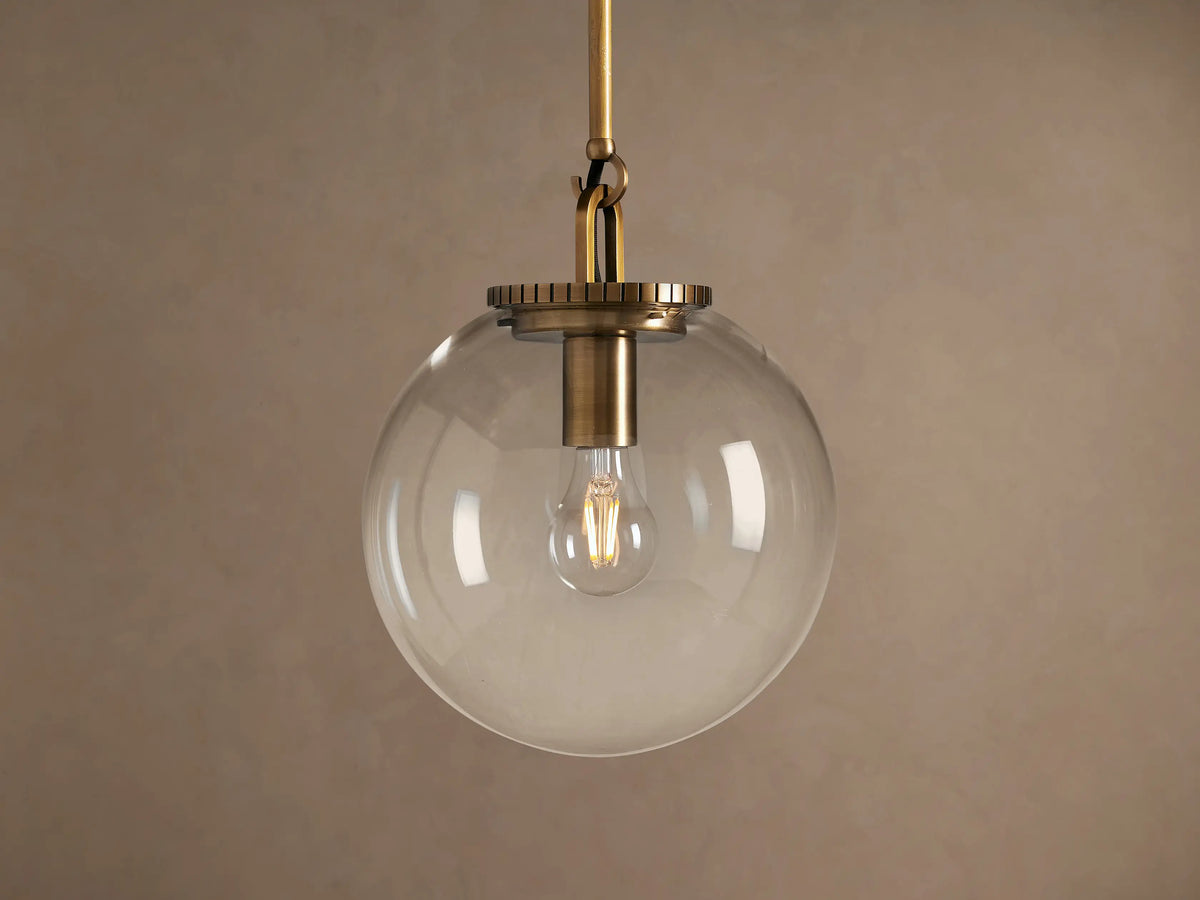 Wescott Globe Pendant with Rod