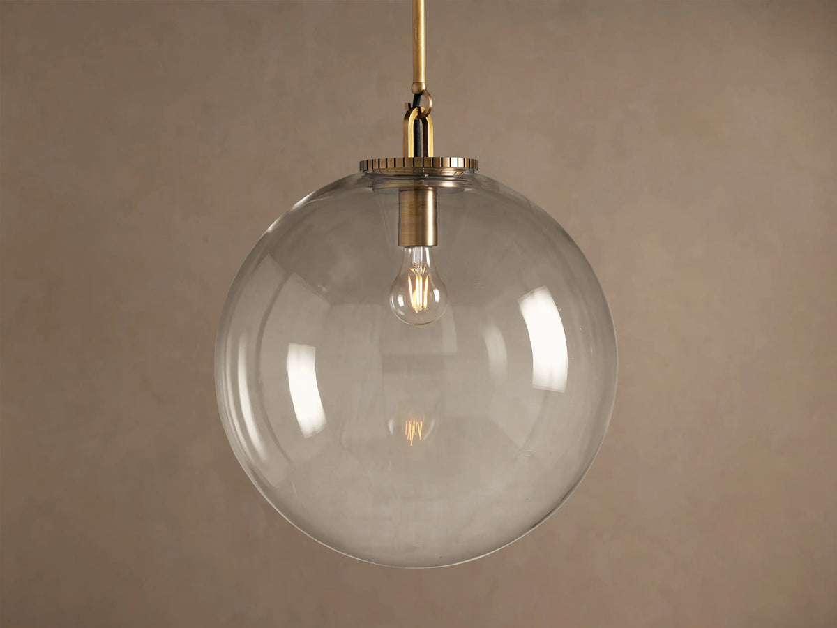 Wescott Globe Pendant with Rod
