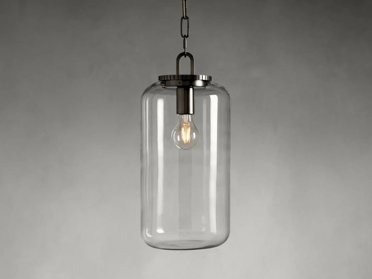 Wescott Cylinder Pendant with Bronze Chain